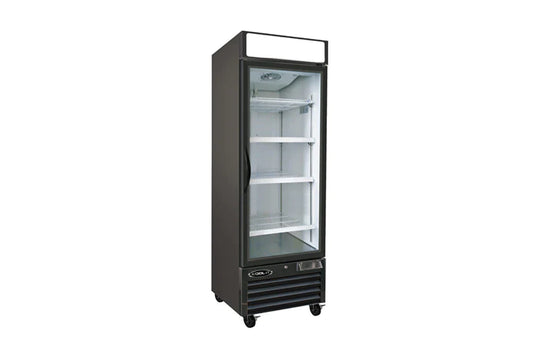 Kool-It KGF-23 - 27" Wide - 1 Swing Door Black Merchandiser Freezer