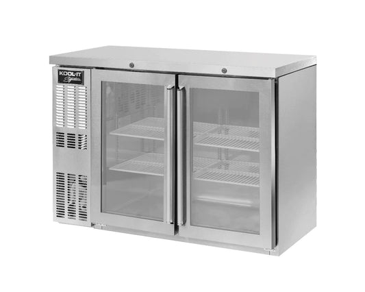 Kool-It KNB-48-2SG - 48" Wide - 2 Door Stainless Steel Back Bar