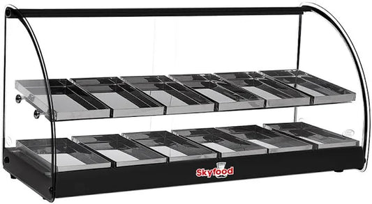 Skyfood FWD2-36BL Countertop Heated Deli Display Case