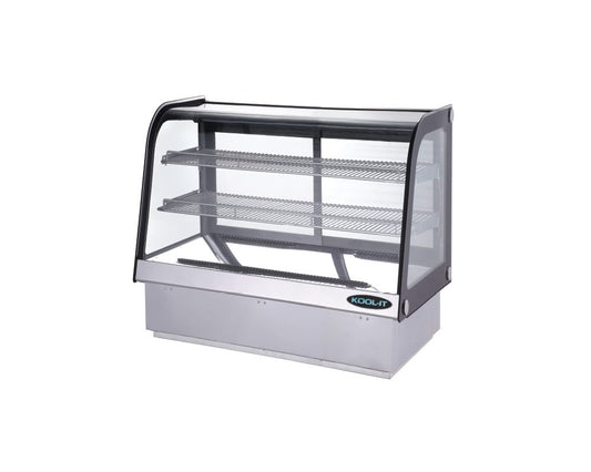 Kool-It KCD-36 35-2/5" Full Service Drop In Deli Case w/ Curved Glass - 2 Levels, 115v