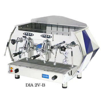 La Pavoni 2 group Volumetric Commercial Espresso Machine DIA 2V-R/B